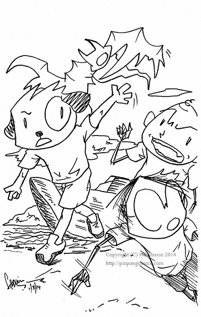 Pin Pong characters 007 reduced